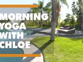 Morning yoga ends up in elite dirty movie with Chloe Amour - itsPOV
