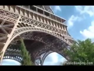 Melanie jagger - avalik - avalik seks film poolt eiffel tower a maailm kuulus landmark