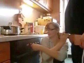 Alluring Wife With Such Amazing Tits Fucking At Kitchen